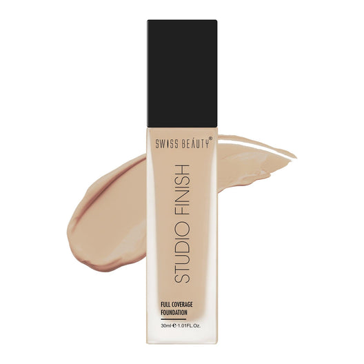 Swiss Beauty Studio Finish Foundation 03 Natural Beige|30 ml|MRP 949
