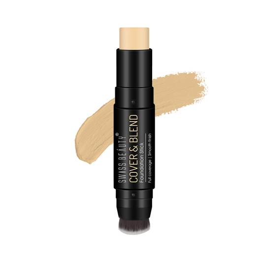 Swiss Beauty Cover & Blend Foundation 01 Pretty Vanilla|12 gms|MRP 449