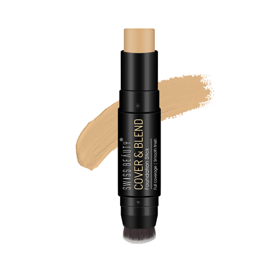Swiss Beauty Cover & Blend Foundation 04 Almond Beige|12 gms|MRP 449
