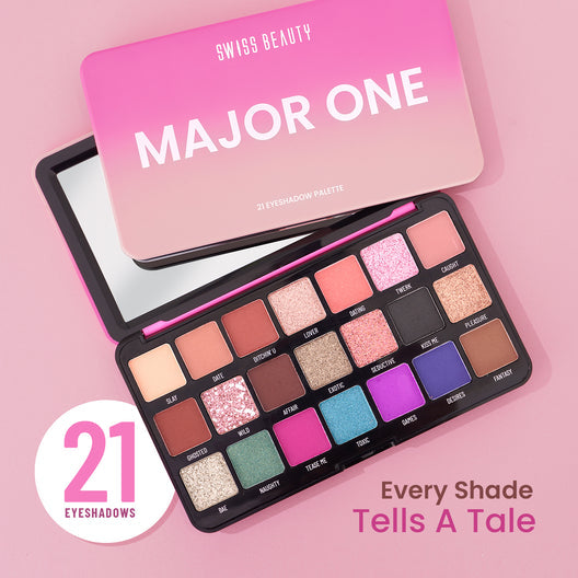 Swiss Beauty Major One Eyeshadow Palette|20 gms|MRP 1049