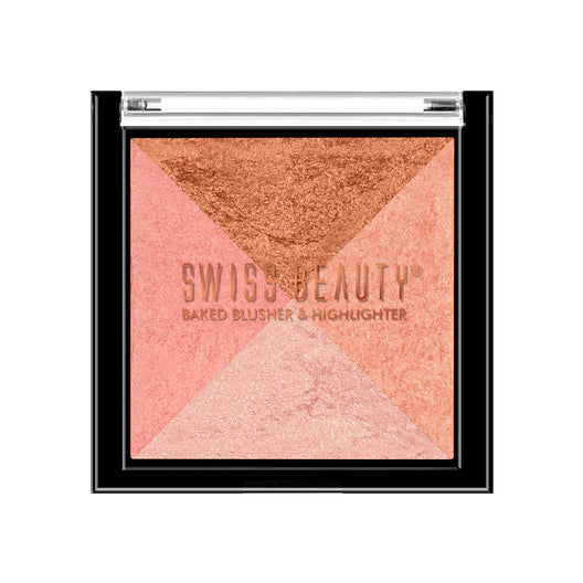 Swiss Beauty 2-in 1- Baked Blusher & Highlighter 01|7 gms|MRP 399