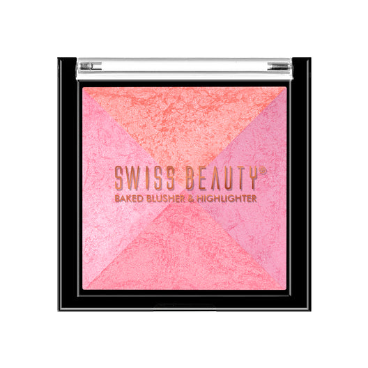 Swiss Beauty 2-in 1- Baked Blusher & Highlighter 04|7 gms|MRP 399