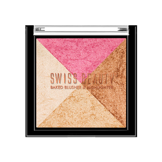 Swiss Beauty 2-in 1- Baked Blusher & Highlighter 05|7 gms|MRP 399