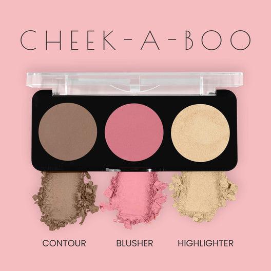 Swiss Beauty Cheek-A-Boo 3-in-1 Face Palette with Blusher , Contour and Highlighter 01|8 gms|MRP 349
