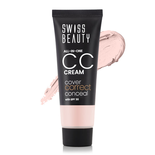Swiss Beauty All-In-One Lightweight Cc Cream 02 - Soft Ivory|25 gms|MRP 349