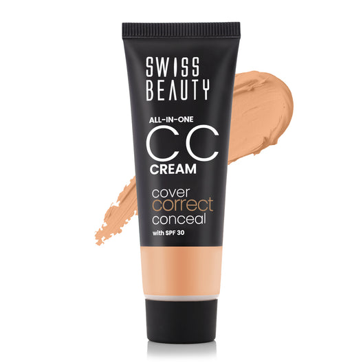 Swiss Beauty All-In-One Lightweight Cc Cream 05 - Sand Beige|25 gms|MRP 349