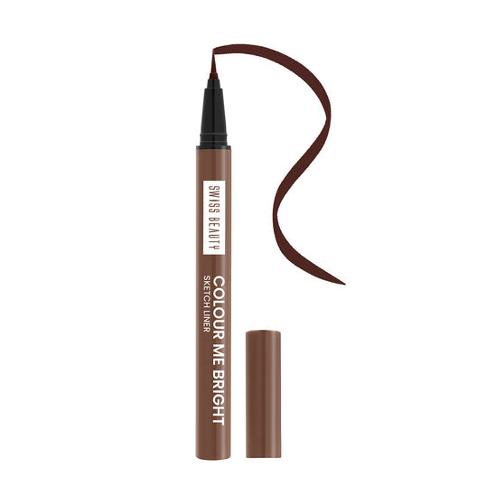 Swiss Beauty Colour Me Bright Sketch Eyeliner � Adore Brown|0.7 ml|MRP 259