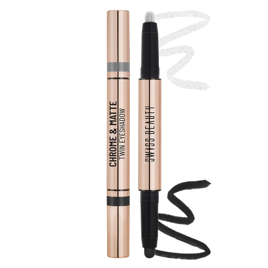 Swiss Beauty Chrome & Matte Twin Eyeshadow � 01 Night Skies|2 gms|MRP 399