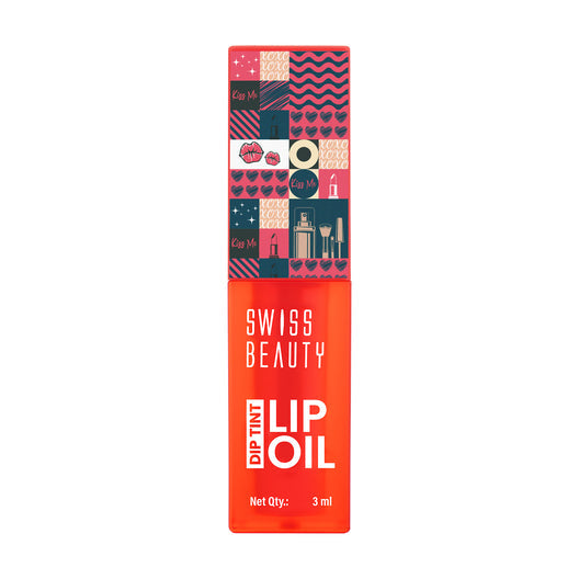 Swiss Beauty Dip Tint Lip Oil � 01 Strawberry|3 ml|MRP 299