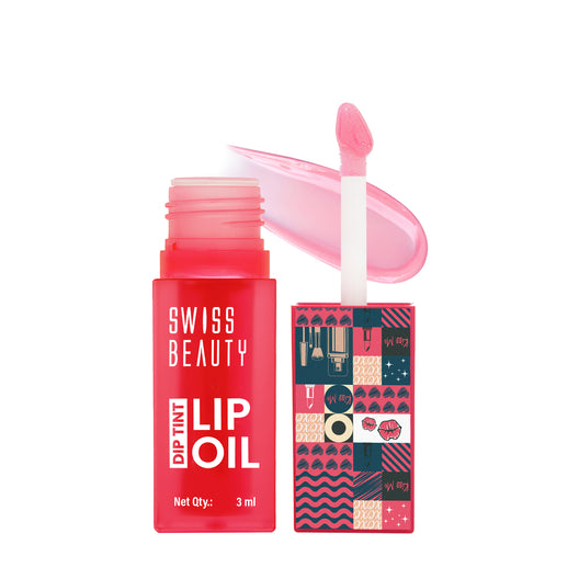 Swiss Beauty Dip Tint Lip Oil � 02 Dragon Fruit|3 ml|MRP 299