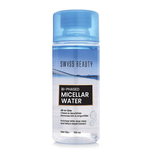 Swiss Beauty Bi-Phased Micellar Face Cleansing Water|100 ml|MRP 199