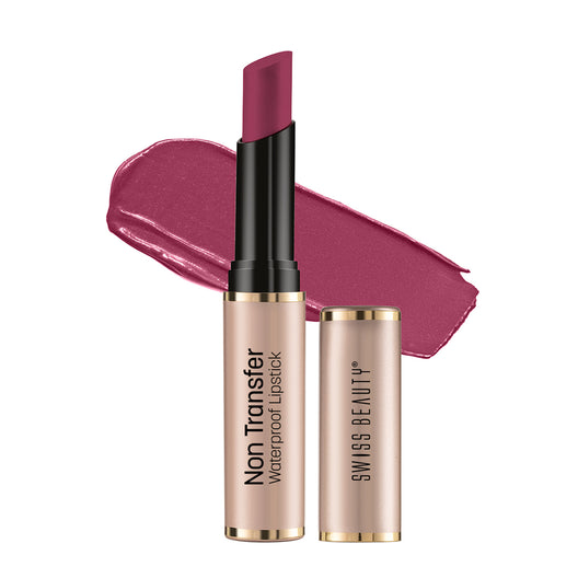 Swiss Beauty Non-Transfer Lipstick 401 Pink-Blossom|3 gms|MRP 399