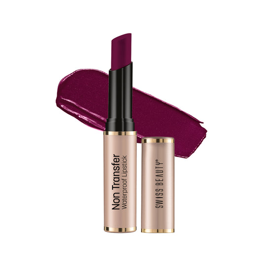 Swiss Beauty Non-Transfer Lipstick 422 Burgundy|3 gms|MRP 399