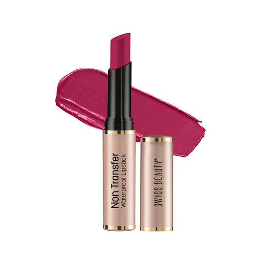 Swiss Beauty Non-Transfer Lipstick 404 Vivid-Magenta|3 gms|MRP 399