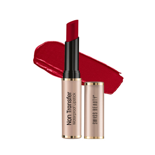 Swiss Beauty Non-Transfer Lipstick 407 Russian-Red|3 gms|MRP 399
