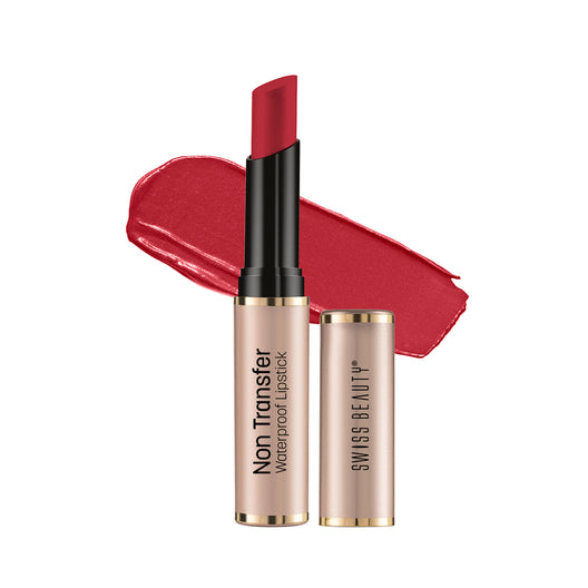 Swiss Beauty Non-Transfer Lipstick 409 Smoking-Red|3 gms|MRP 399