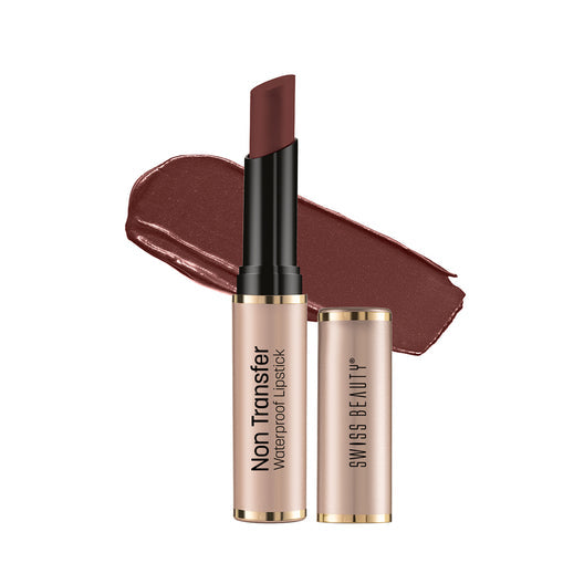 Swiss Beauty Non-Transfer Lipstick 419 Chocobar|3 gms|MRP 399