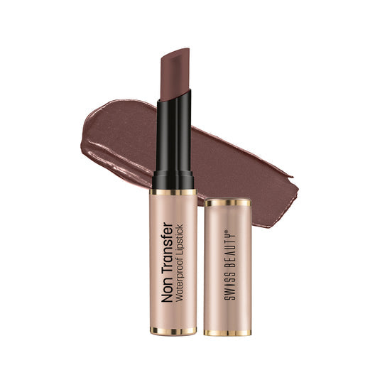 Swiss Beauty Non-Transfer Lipstick 430 Spice-Nude|3 gms|MRP 399
