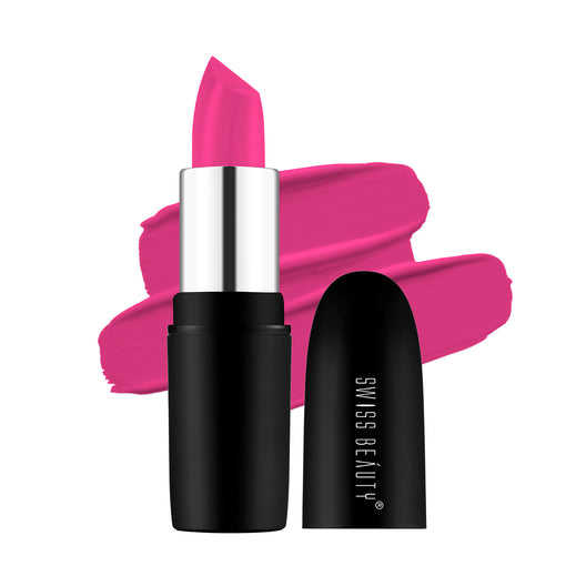 Swiss Beauty Pure Matte Lipstick 205 Lush-Pink|3.8 gms|MRP 229