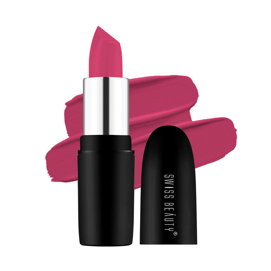 Swiss Beauty Pure Matte Lipstick 209 Pink-Blossom|3.8 gms|MRP 229