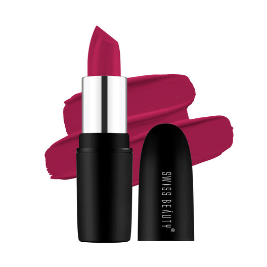 Swiss Beauty Pure Matte Lipstick 228 Bold-Wine|3.8 gms|MRP 229