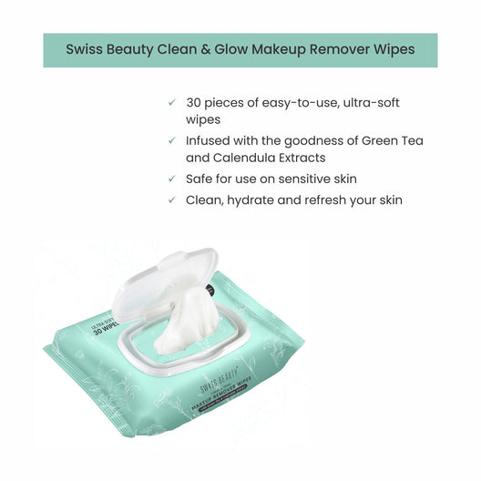 Swiss Beauty Makeup Remover Wipes|30 gms|MRP 129