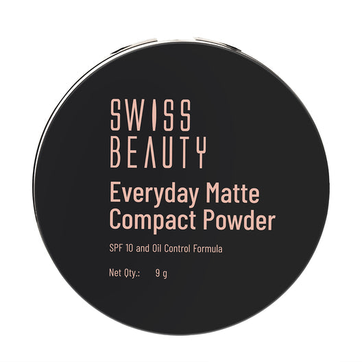Swiss Beauty Everyday Matte Compact 02 - Beige|9 gms|MRP 229