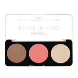 Swiss Beauty Cheek-A-Boo 3-in-1 Face Palette with Blusher , Contour and Highlighter 02|8 gms|MRP 349