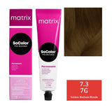 Matrix SoColor 7.3 7G (Golden Medium Blonde)|90 ml|MRP 370