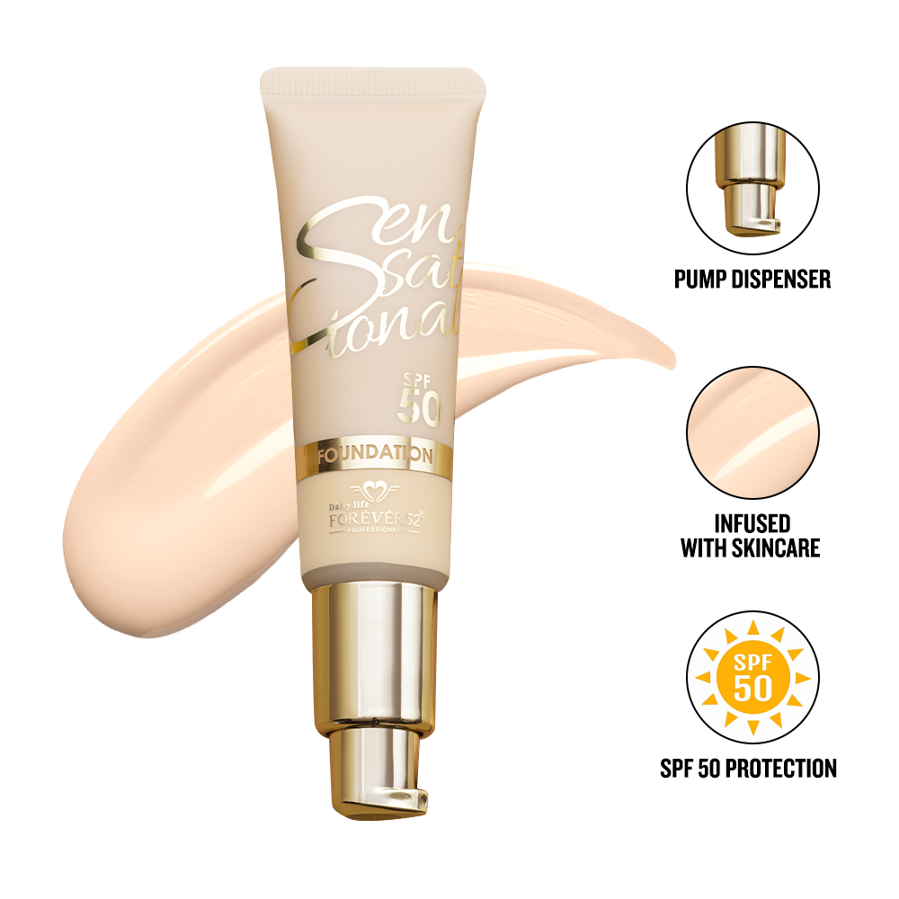 Daily Life Forever52 Sensational Foundation SPF 50 Crema Catalana SNS-101|30 ml|MRP 749