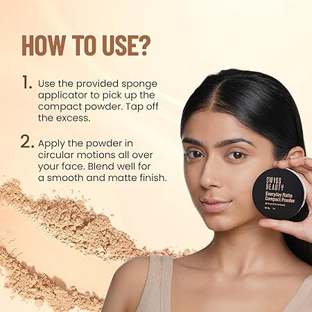 Swiss Beauty Compact Powder 06|9 gms|MRP 229