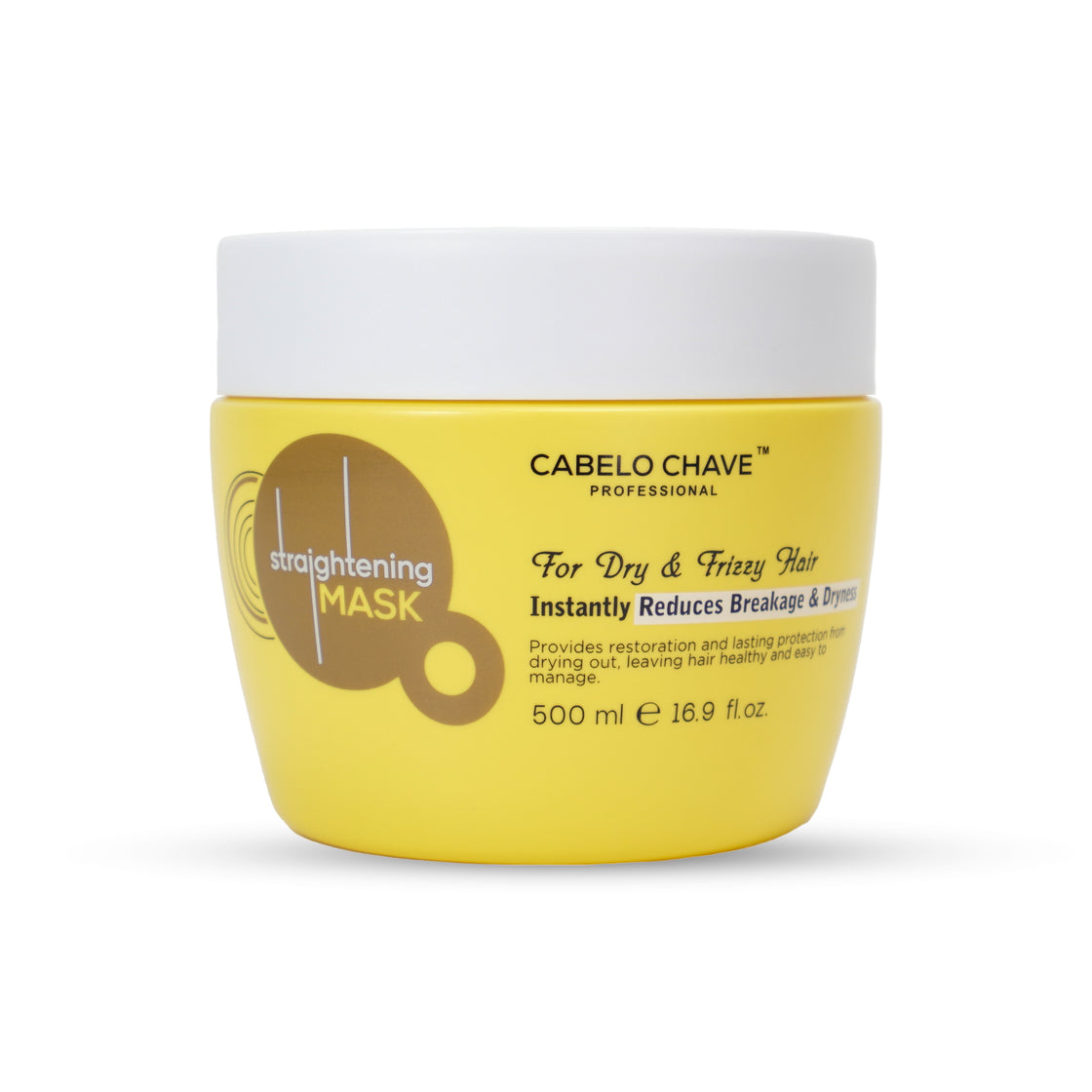 Cabelo Chave Professional Straightening Mask | Smooth, Sleek & Frizz-Free Hair Solution 500ml
