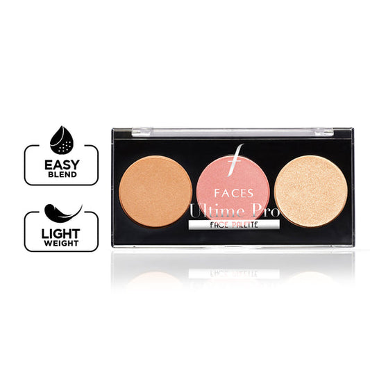 Faces Canada Ultime Pro Face Palette 3 In 1 - Fresh 01|12 gms|MRP 899