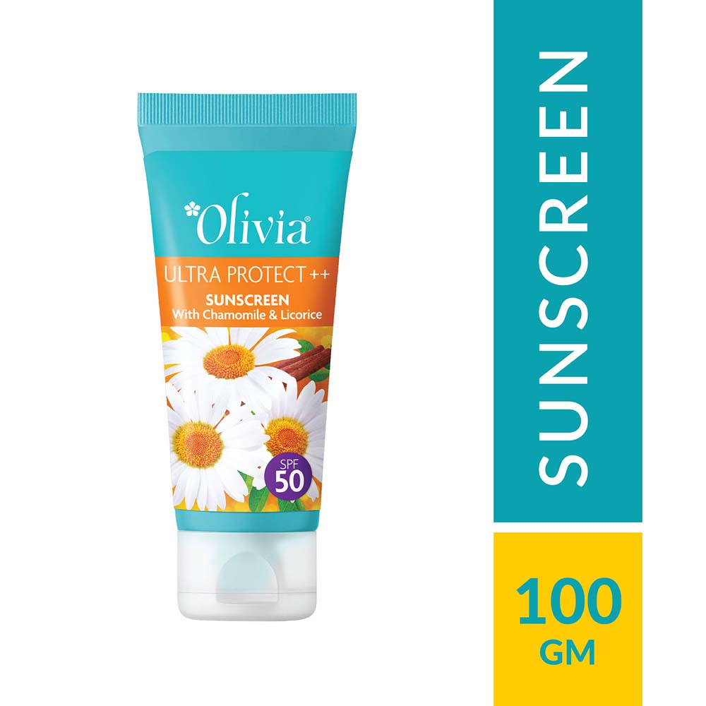 Olivia Ultra Protect Sunscreen SPF 50, broad spectrum sun care, lightweight sunscreen, daily skin protection