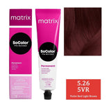 Matrix SoColor 5.26 5VR (Violet Red Light Brown)|90 ml|MRP 370