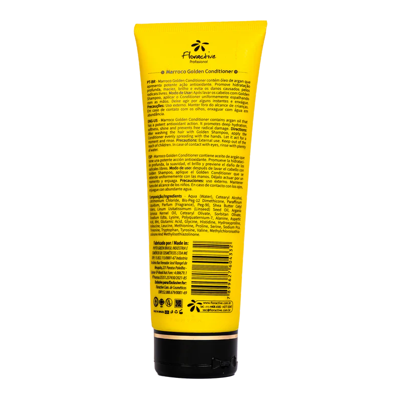 Floractive Marroco Golden Conditioner l Deep Nourishing & Repair Hair Formula | Professional Smooth & Shine 250ml