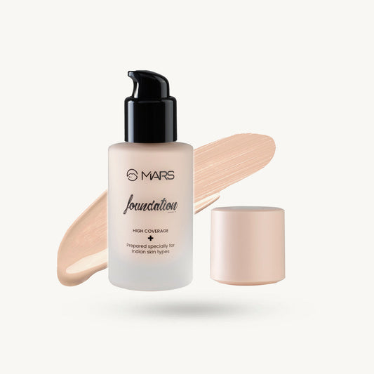 Mars Foundation | High Coverage Formula 001|40 ml|MRP 379