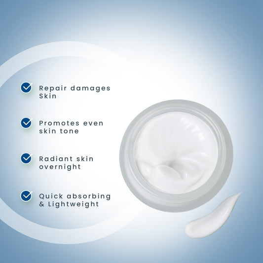 Lotus Herbals WhiteGlow Skin Brightening & Nourishing Night Cream, night cream, creamy texture