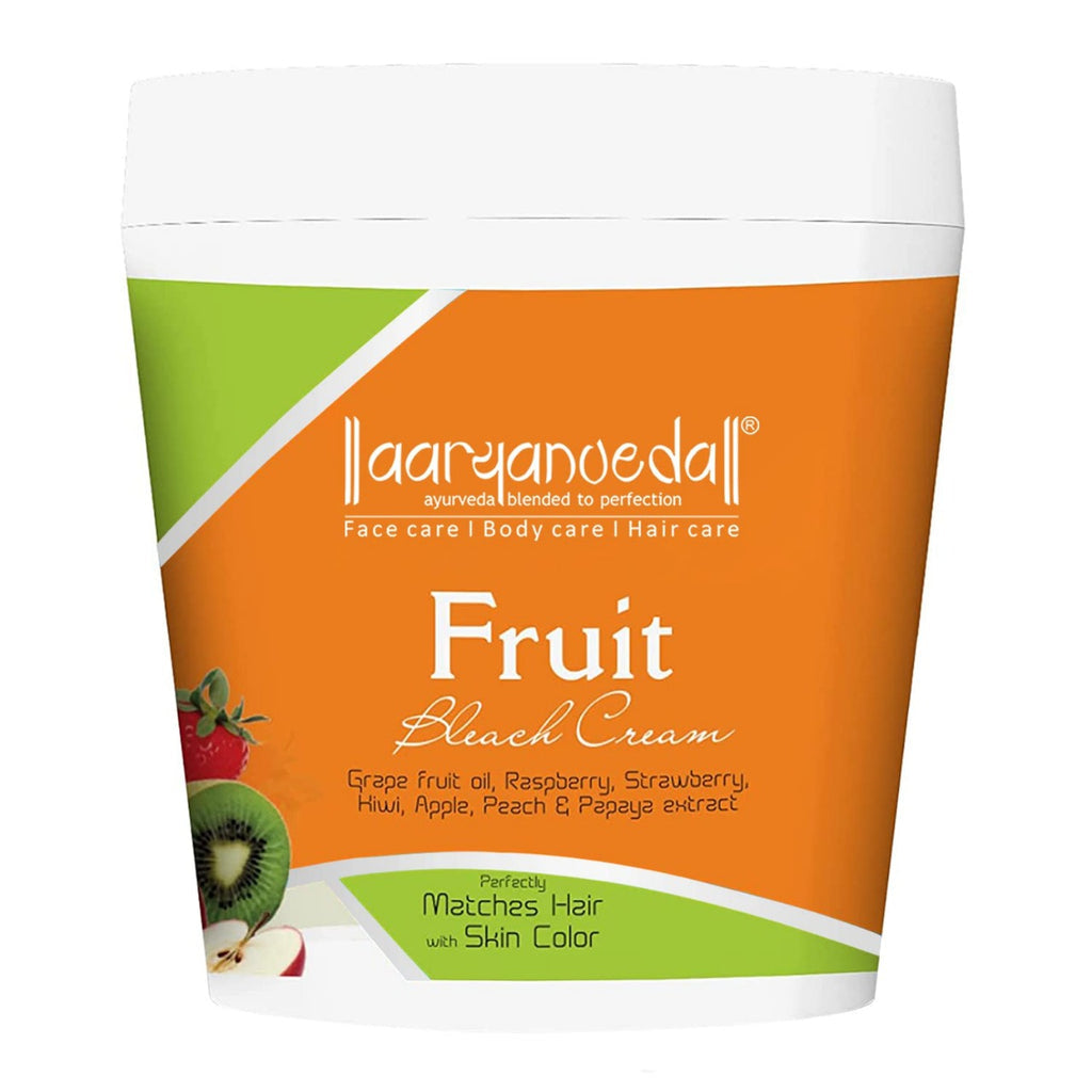 Aryanveda Fruit Bleach Cream For All Skin Types |250 gms|MRP 270