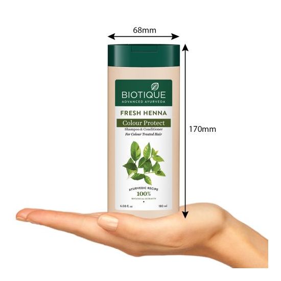 Biotique Advanced Ayurveda Fresh Henna Colour Protect Shampoo & Conditioner  180ml
