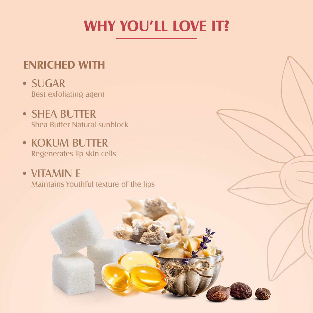 Lotus Make-Up Colorkick Lip Sugar, lip scrub, Vanilla variant