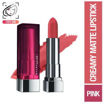 Maybelline Creamy Matte Lipstick � 671 Heated Pink|3.9 gms|MRP 329