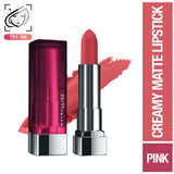Maybelline Creamy Matte Lipstick � 671 Heated Pink|3.9 gms|MRP 329