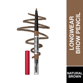 Maybelline Tattoo Brow 36H Brow Pencil � Natural Brown|0.25 gms|MRP 549