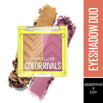 Maybelline Color Rivals Eyeshadow Palette Duo � Assertive X Coy|3 gms|MRP 499