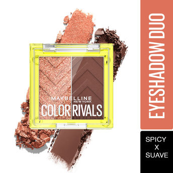 Maybelline Color Rivals Eyeshadow Palette Duo � Spicy X Suave|3 gms|MRP 499