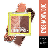 Maybelline Color Rivals Eyeshadow Palette Duo � Spicy X Suave|3 gms|MRP 499