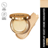 Lakmï¿½ 9 to 5 Powerplay Velvet Crï¿½me Highlighter ï¿½ Sultry Gold|9 gms|MRP 675