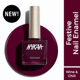 Nykaa Creme Nail Enamel - Wine & Chill 456|9 ml|MRP 229