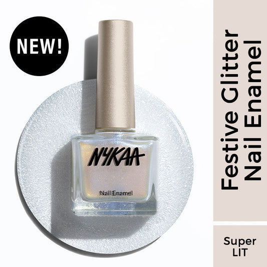 Nykaa Glitter Nail Enamel - Super LIT 459|9 ml|MRP 249